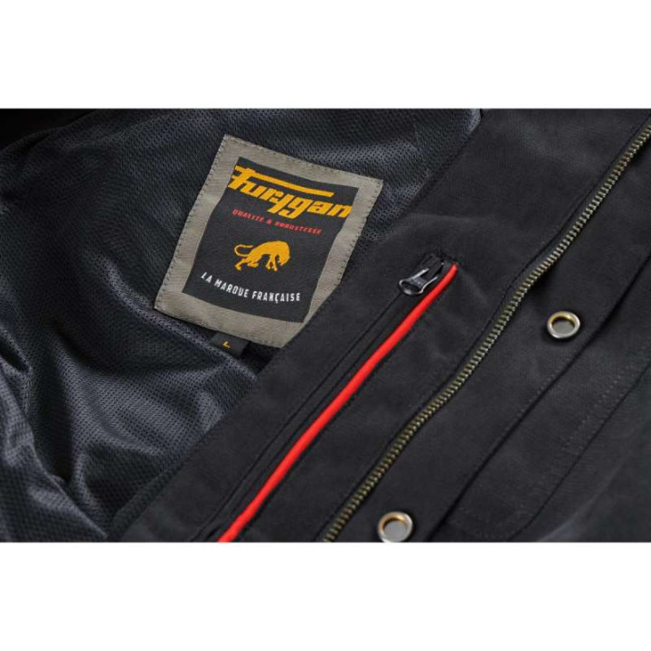 Furygan MARLON X KEVLAR motorcycle overshirt Black