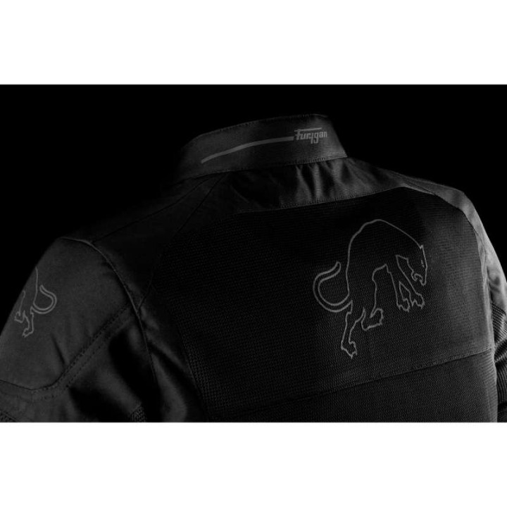 Blouson moto d'été Furygan AQUILON Noir/Gris