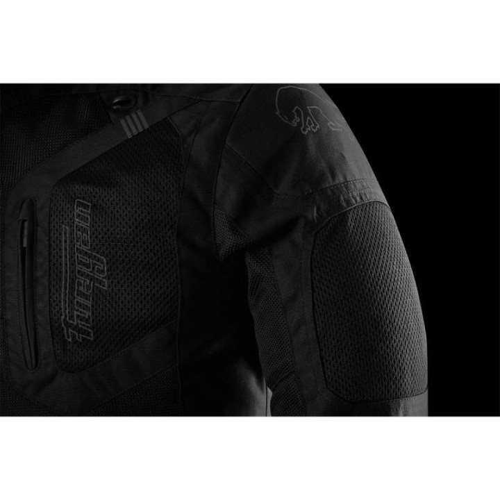 Blouson moto d'été Furygan AQUILON Noir/Gris
