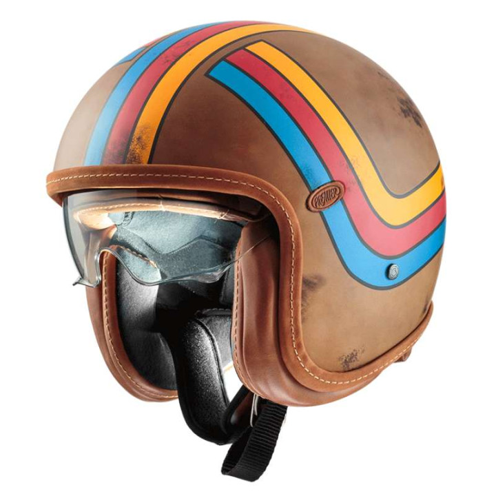 Casque moto Premier VINTAGE PLATINUM EDITION BOS EX BM