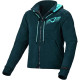 Sweat moto femme Macna DISTRICT Bleu Pétrole