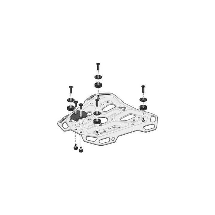 Kit top case SW-Motech TRAX ADV Noir CF Moto 450 MT