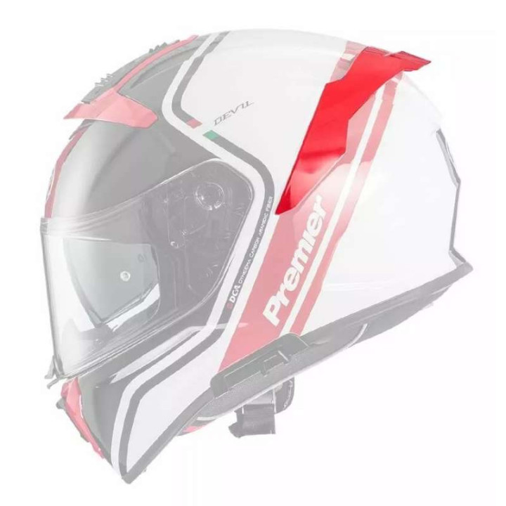 Rear spoiler for Premier DEVIL PH 2 helmet