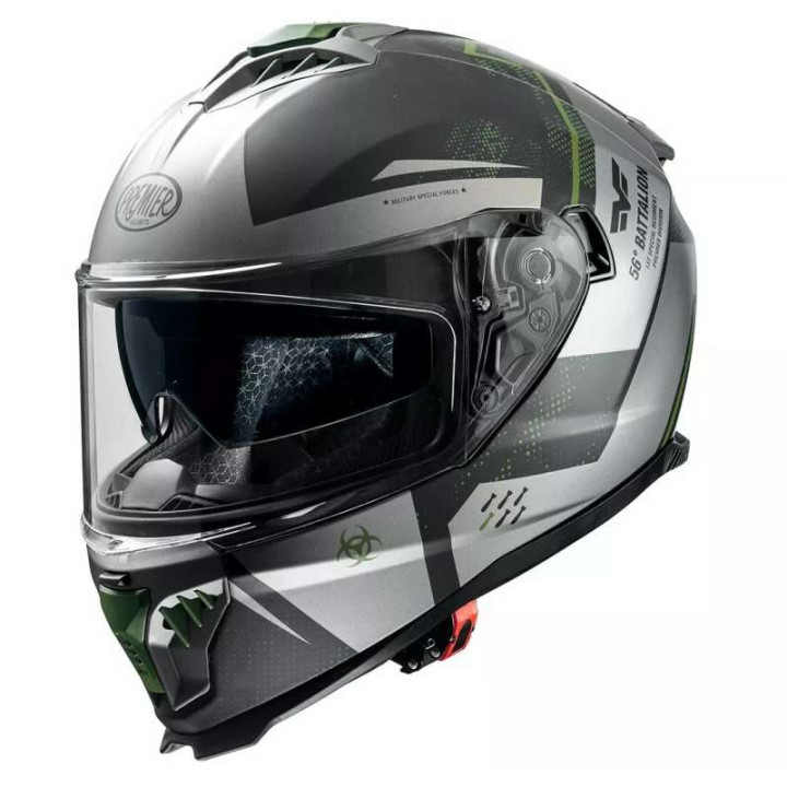 Casque moto Premier TYPHOON BA MILITARY BM