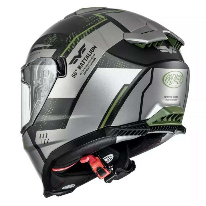 Casque moto Premier TYPHOON BA MILITARY BM