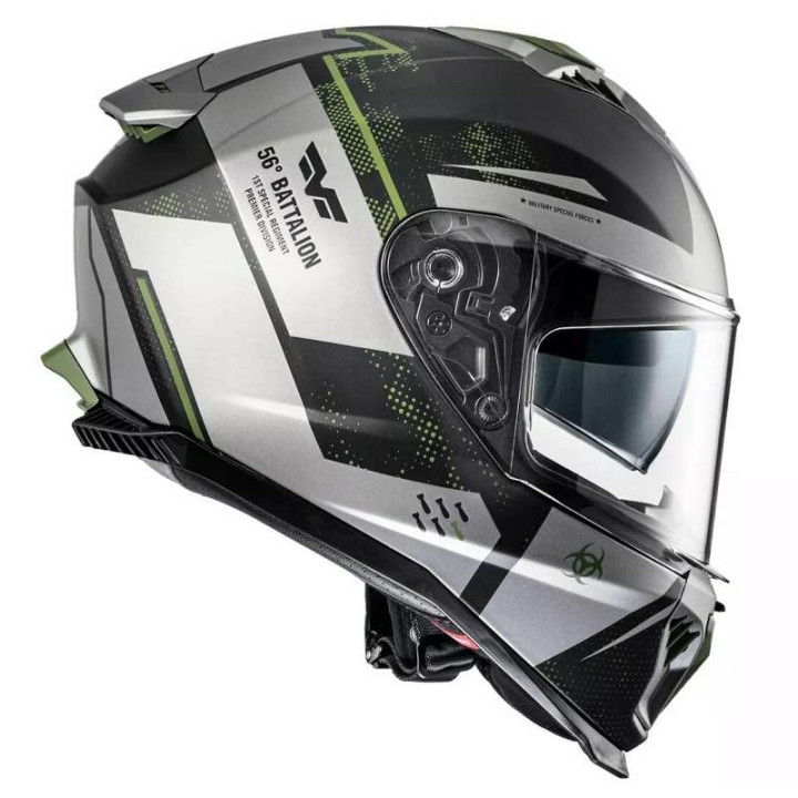 Casque moto Premier TYPHOON BA MILITARY BM