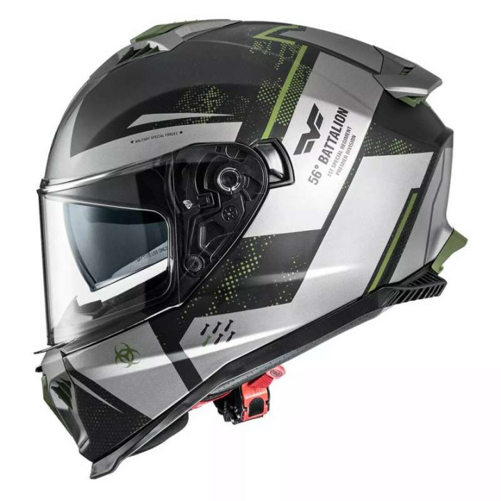 Casque moto Premier TYPHOON BA MILITARY BM