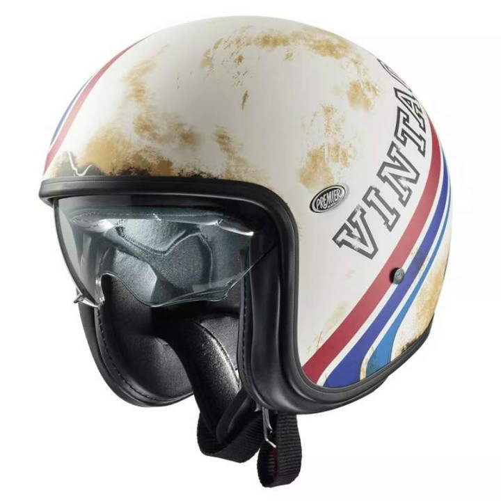 Casque moto Premier VINTAGE BTR 12BM