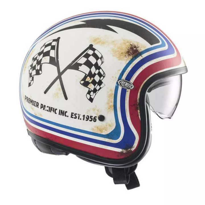 Casque moto Premier VINTAGE BTR 12BM