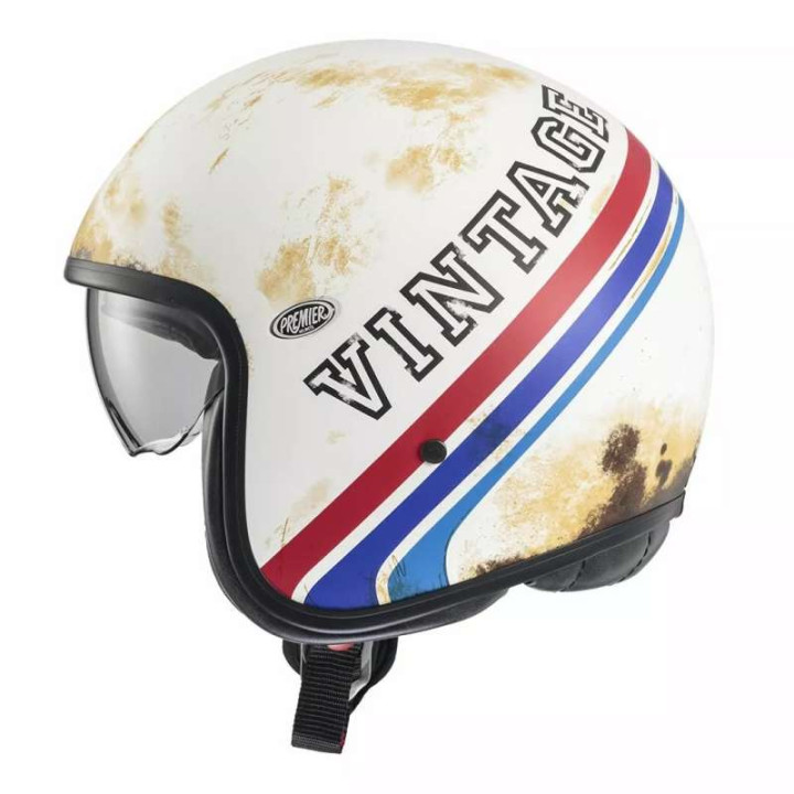 Casque moto Premier VINTAGE BTR 12BM