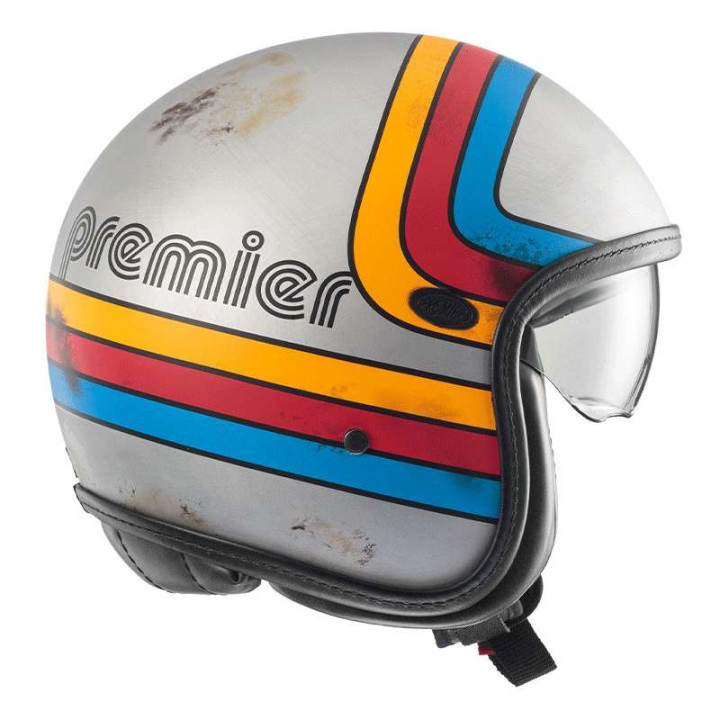 Casque moto Premier VINTAGE PLATINUM EDITION EX 77BM