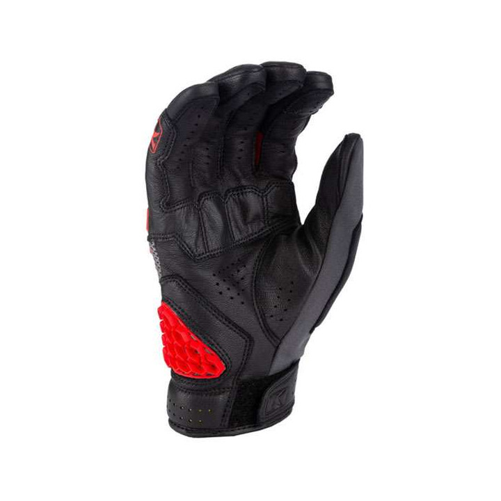 Klim BAJA S4 2025 Black Fiery Red motorcycle gloves