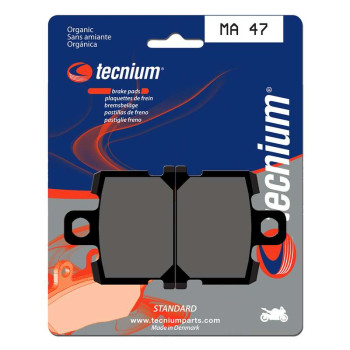 Plaquettes de frein organique Tecnium MA47