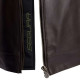 Blouson moto cuir Segura DEVON Marron/Kaki
