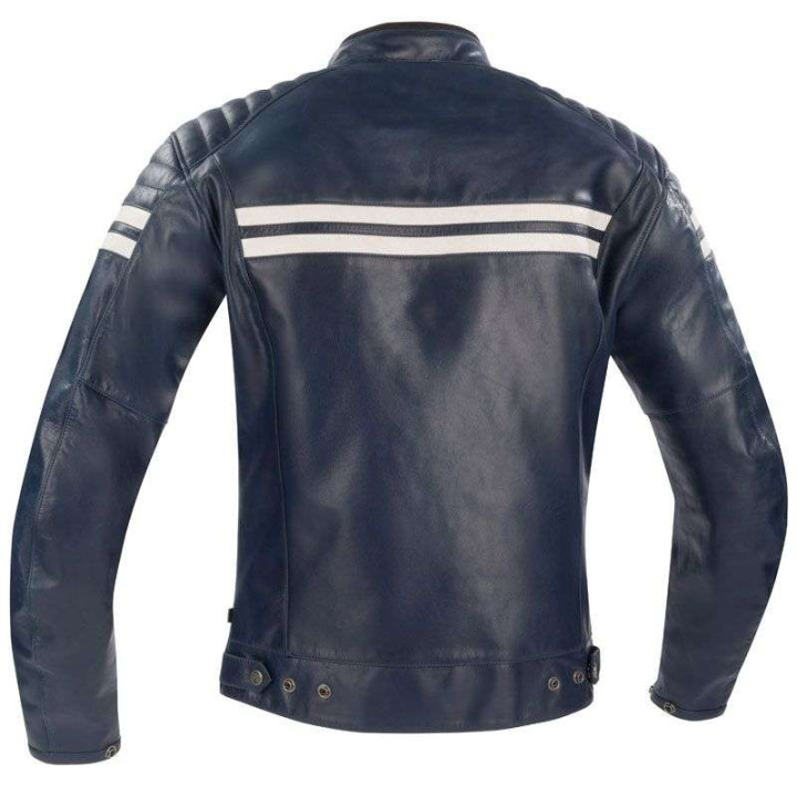 Blouson moto cuir Segura FUNKY MARINE