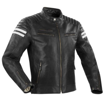 Blouson moto cuir Segura FUNKY NOIR