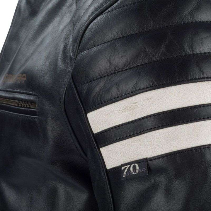 Blouson moto cuir Segura FUNKY NOIR