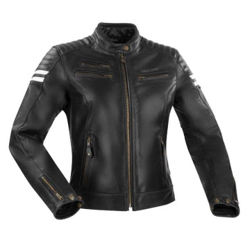 Blouson moto cuir femme Segura LADY FUNKY NOIR Blouson moto cuir femme Segura LADY FUNKY NOIR