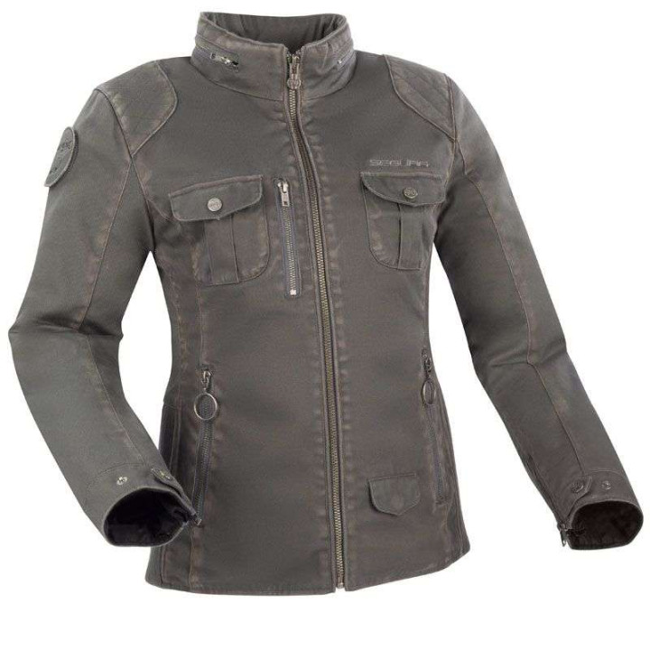 Blouson moto femme Segura LADY MAYA GRIS