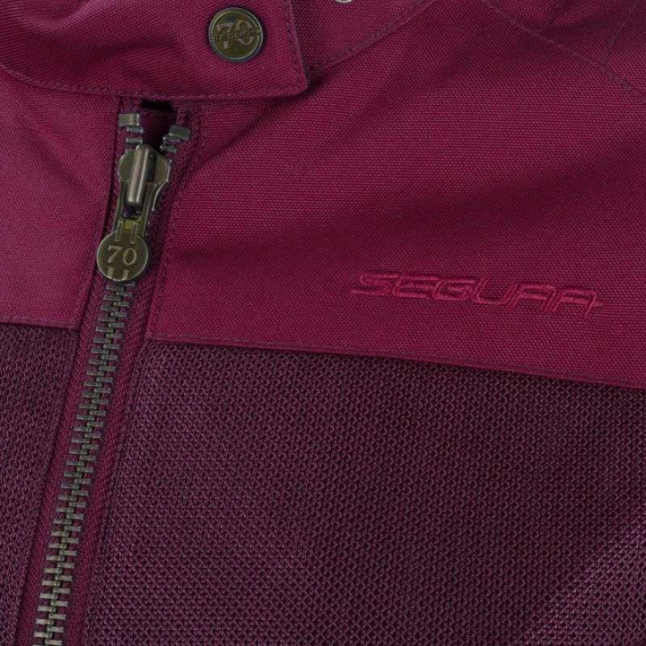 Blouson moto d'été femme Segura LADY OSKAR BORDEAUX