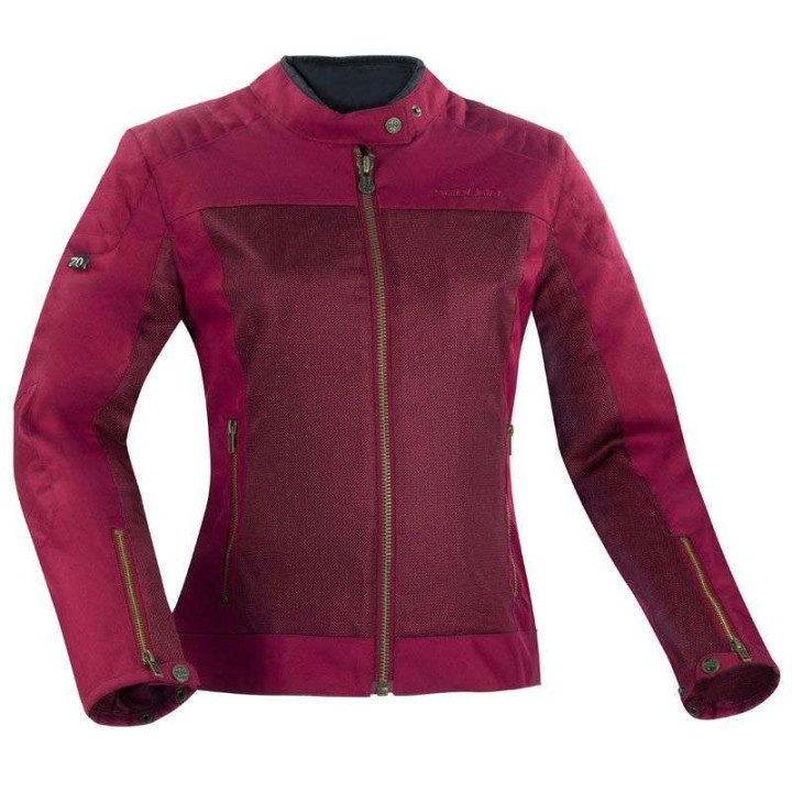Blouson moto d'été femme Segura LADY OSKAR BORDEAUX