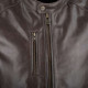 Blouson moto cuir Segura LAXEY MARRON