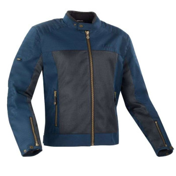 Blouson moto d'été Segura OSKAR BLEU
