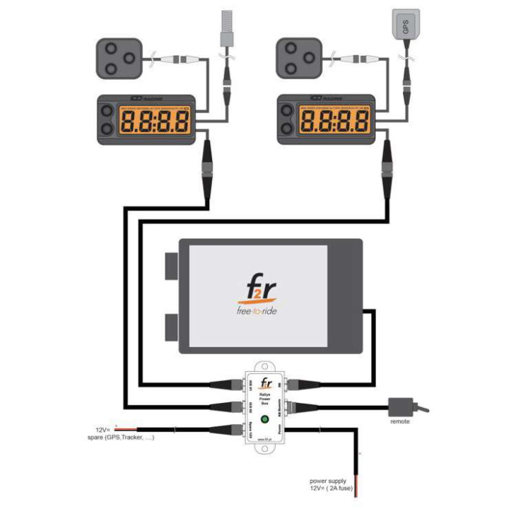 F2R power supply PB001 RALLYE POWER BOX