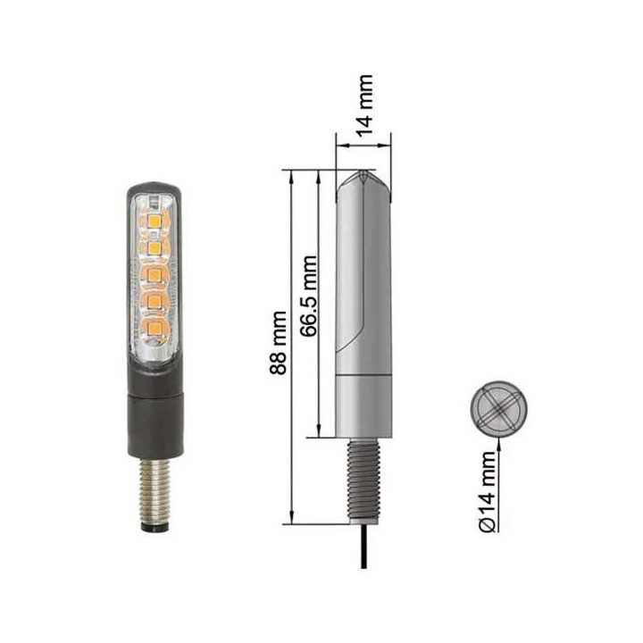 BCD ELECTRO MINI sequential motorcycle turn signals