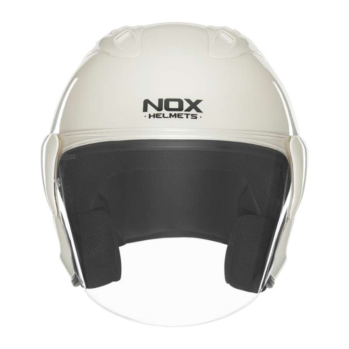 Casque moto NOX  N220-S Blanc Perle