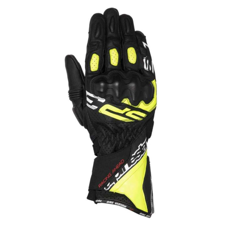 Alpinestars SP-3 Black/Yellwo Fluo/White Gloves