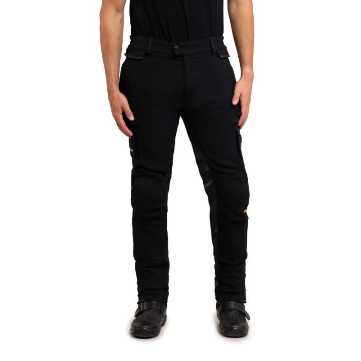 Pantalon moto été Rukka AIRTACAMA Noir Jambes Courtes