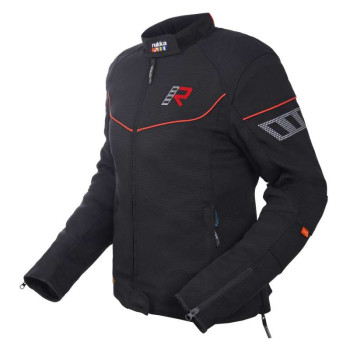 Blouson moto femme Rukka AIRGOBINA 2.0 Noir/Rouge
