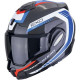 Casque moto modulable Scorpion EXO-TECH EVO CARBON COSY NOIR/BLEU/ROUGE