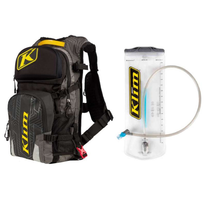 Sac à dos moto KLIM NAC PAK Gray avec poche à eau 3L