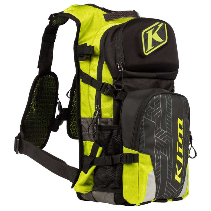 Sac à dos moto KLIM NAC PAK Lime avec poche à eau 3L