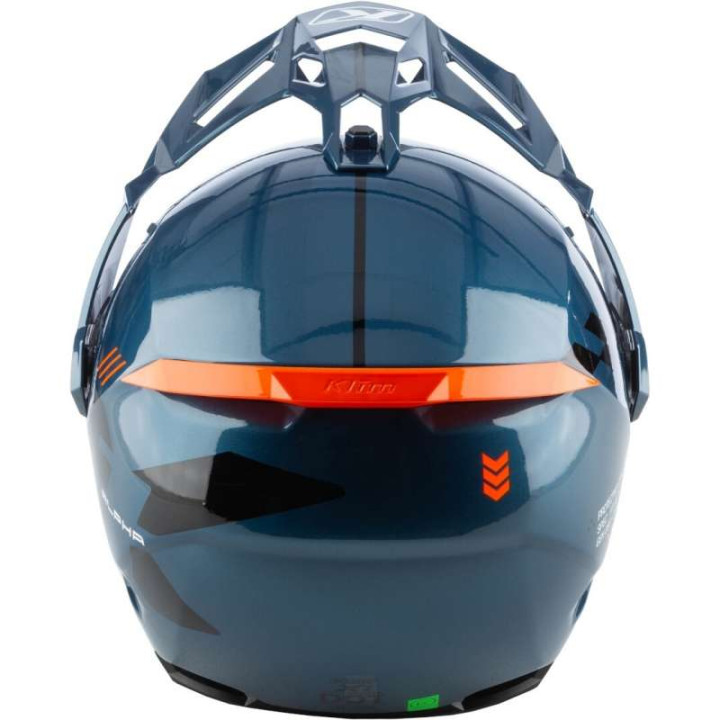 Casque Klim X1 ALPHA Gloss Concept Petrol / Strike Orange
