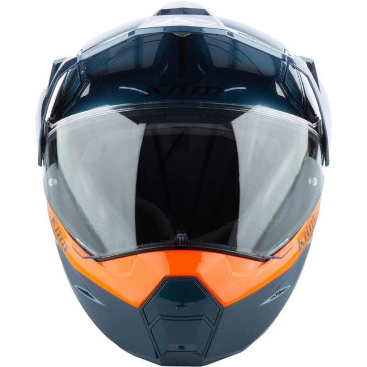 Casque Klim X1 ALPHA Gloss Concept Petrol / Strike Orange