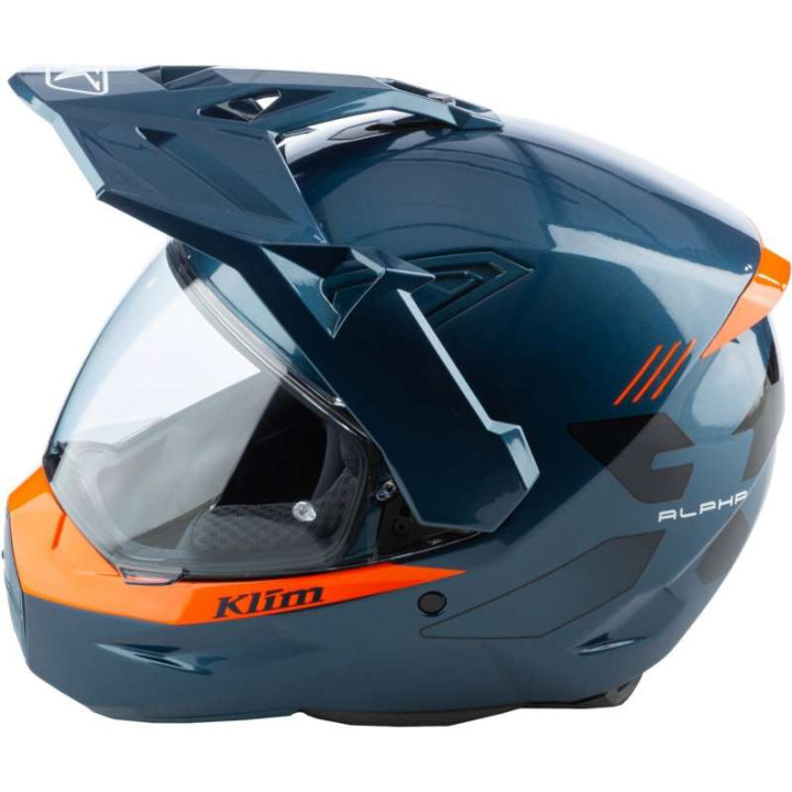 Casque Klim X1 ALPHA Gloss Concept Petrol / Strike Orange