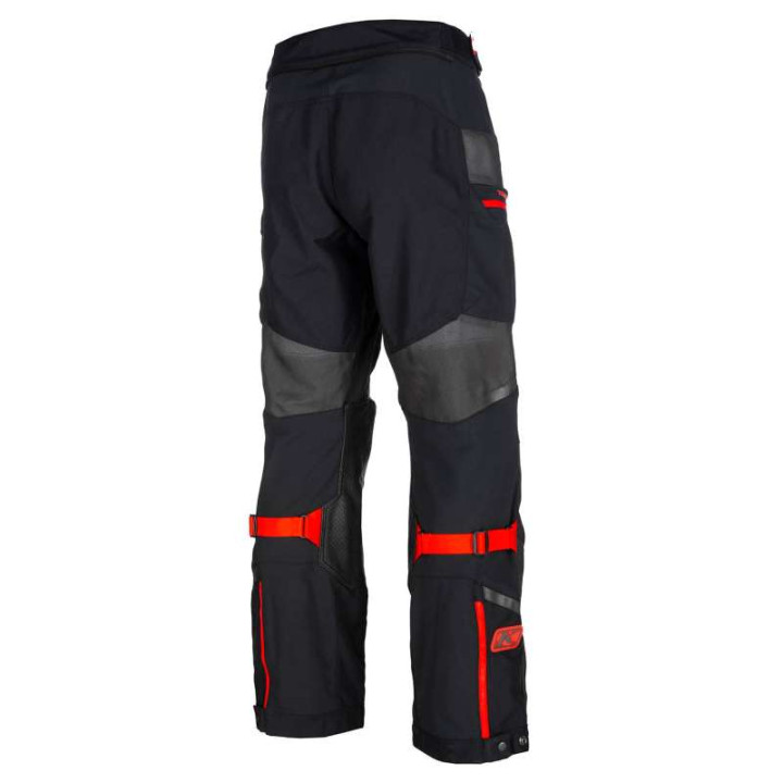 Pantalon moto Klim BAJA S4 Black / Fiery Red Jambes Courtes