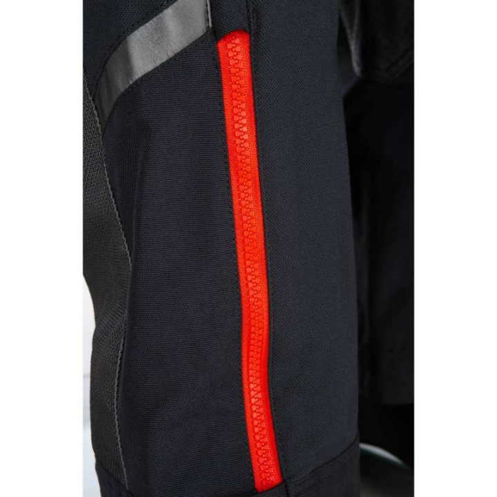 Pantalon moto Klim BAJA S4 Black / Fiery Red Jambes Courtes