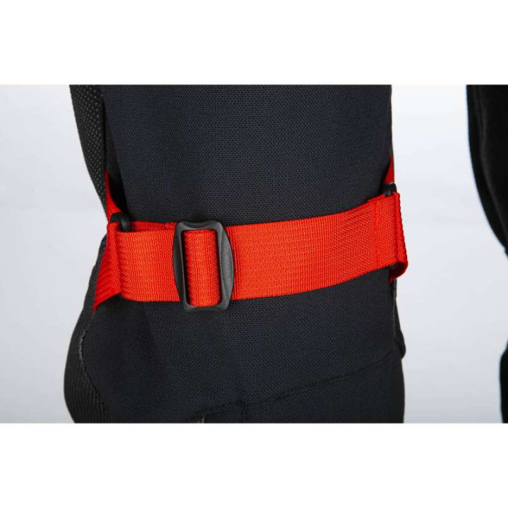 Pantalon moto Klim BAJA S4 Black / Fiery Red Jambes Courtes