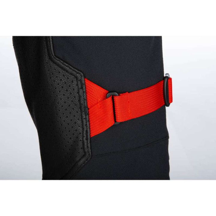 Pantalon moto Klim BAJA S4 Black / Fiery Red Jambes Courtes