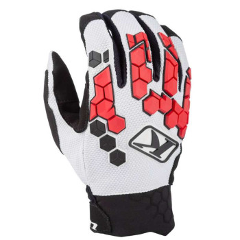 Gants Enduro Klim DAKAR WHITE BLACK