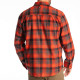 Chemise KLIM COTTONWOOD MIDWEIGHT FLANNEL Fiery Red / Black