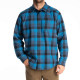 Chemise KLIM COTTONWOOD MIDWEIGHT FLANNEL Blue Fusion / Black