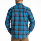 Chemise KLIM COTTONWOOD MIDWEIGHT FLANNEL Blue Fusion / Black