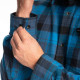 Chemise KLIM COTTONWOOD MIDWEIGHT FLANNEL Blue Fusion / Black