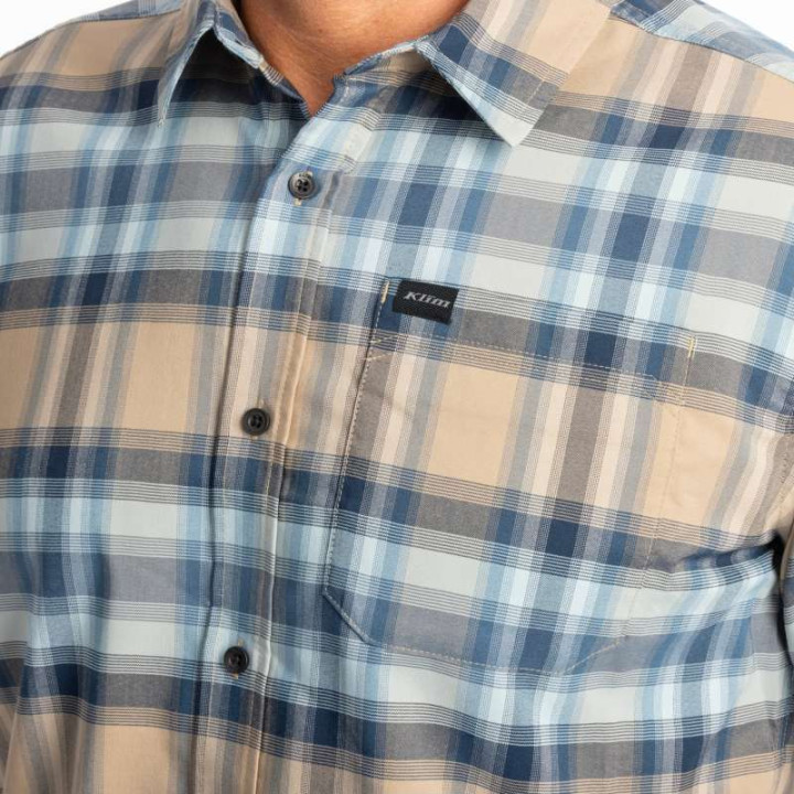 Chemise KLIM NERO STRETCH Montana Tan / Dress Blues
