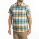 Chemise KLIM NERO STRETCH Mineral Blue / Golden Brown